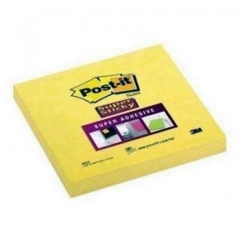 Taco de Post-It 654S 76*76 caja de 12 unidades Amarillo Superstick.