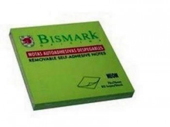 Taco de Notas Bismark 76*76 Verde Neon 310521