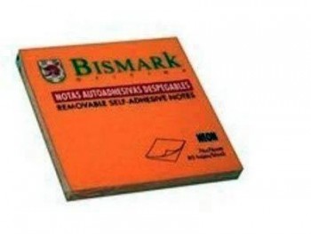 Taco de Notas Bismark 76*76 Naranja Neon 310518