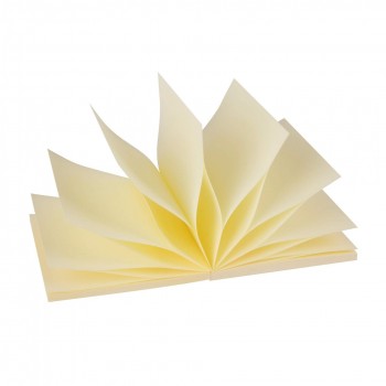 Taco notas zig zag 75 x 75 amarillo 100 hojas Apli 12078