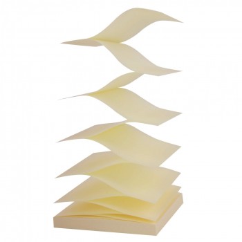 Taco notas zig zag 75 x 75 amarillo 100 hojas Apli 12078