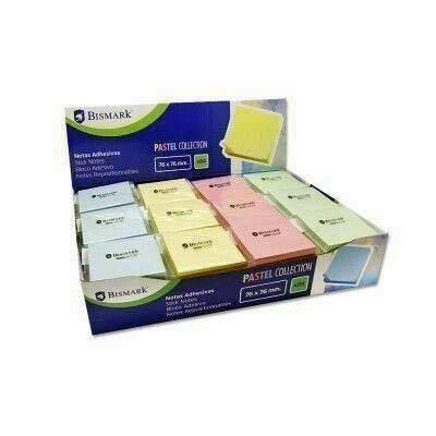 Expositor 84 tacos Bismark pastel 76 x 76 surtidos 100 hojas