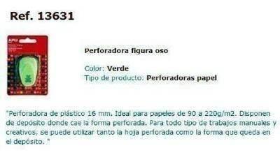 Taladro Apli 13631 Papel oso Verde