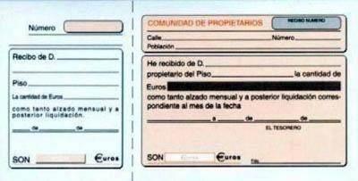 Talonarios Comunidad Propietarios T48 P/10 1/3 Fº