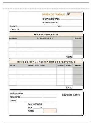 TALON. ORDEN TRAB. T138 P/10 4º DUPL