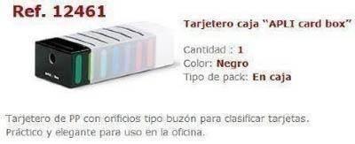 Tarjetero Apli 12461 Caja PP