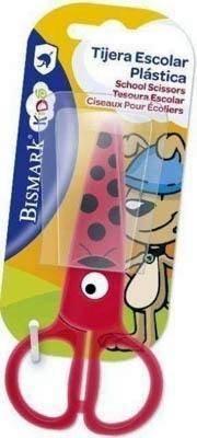 Tijera escolar Bismark 327739 blister 1 unidad 5 plastico