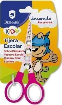 Tijera escolar decorada 5 Bismark blister 1 unidad 316986