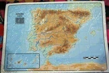 Mapas Mudos Paquete 50 España Fisico 504