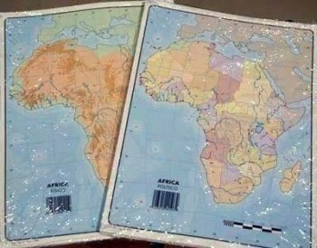 Mapas Mudos Paquete 50 Africa Fisico 511