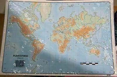 Mapas Mudos Paquete 50 Planisferio Fisico 512