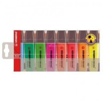 Rotulador Fluorescente Stabilo Boss Estuche 8 colores 70/8