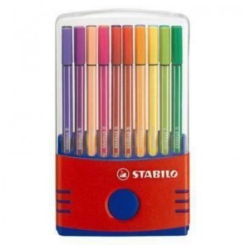 Paq.20 rotuladores acuarelables Stabilo Pen 68 Color Parade clásicos