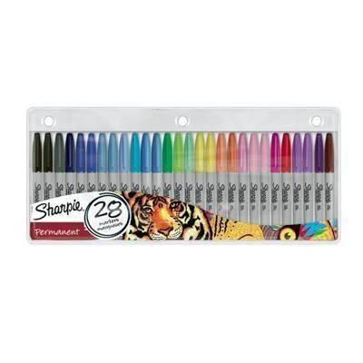 Rotulador Sharpie permanente c/28 fine surtido 2061129