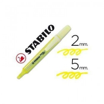 Rotulador fluorescente Stabilo Swing amarillo 275/24