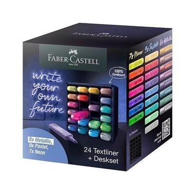 Rotulador Fluorescente Faber-Castell C/24 surtido 254602