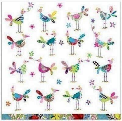 Postal pajaritos 16*16 centimetros Turnowsky 39208 Arguval