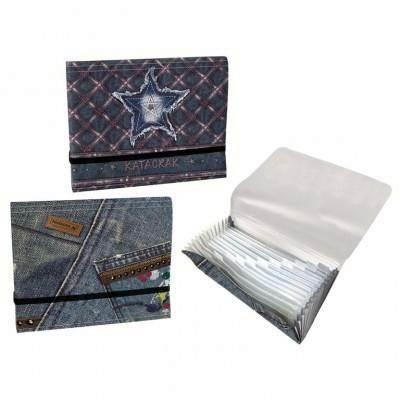 Clasificador polipropileno 12 compartimentos surtido Katacrak Jeans 119808 Senfort