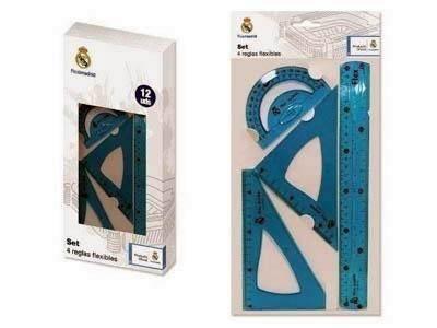 Set 4 reglas flexibles Real Madrid 328450 Poessa