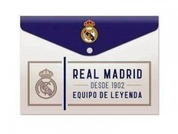 Carpeta con broche polipropileno Real Madrid 328456 Poessa