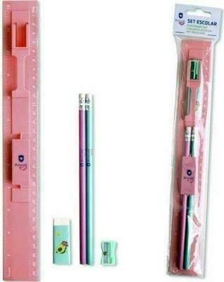 Set escolar regla Tutti-Frutti Bismark 5 unidades 329249