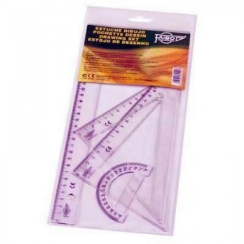 Juego Escolar 25CM Regla 30 804