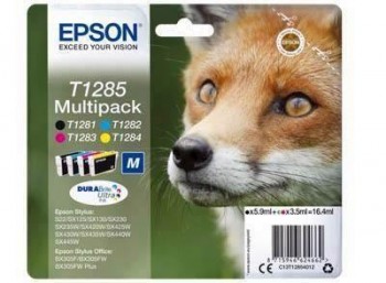 Inkjet Epson Original T1285 PACK 4 colores C13T12854012