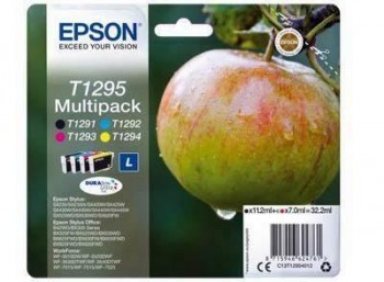 Inkjet Epson Original T1295 PACK 4 colores C13T12954012