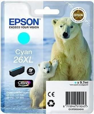Cartucho Ink-jet Epson C13T26324012 alta capacidad Cyan