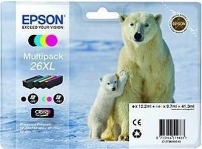 Pack 4 cartuchos Ink-jet Epson C13T26364010 alta capacidad Negro + Tricolor