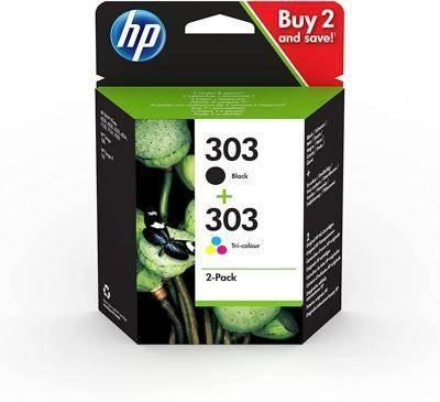 Ink HP original 3YM92AE nº303 p/2 negro/tricolor