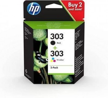Ink HP original 3YM92AE nº303 p/2 negro/tricolor
