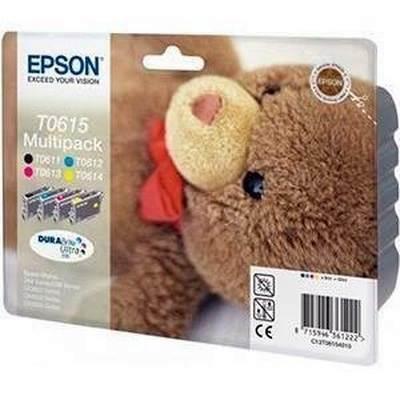 Pack 4 Cartuchos Ink-Jet Epson C13T06154010 Negro + Tricolor