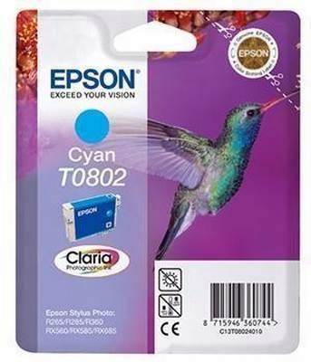 Inkjet Epson Original T0802 Cyan C13T08024011