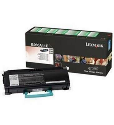 Tóner Láser Lexmark E260A11E Negro