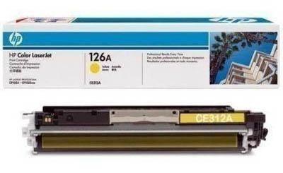 Toner HP Original Laser-J 1025 CE312A Amarillo 126A