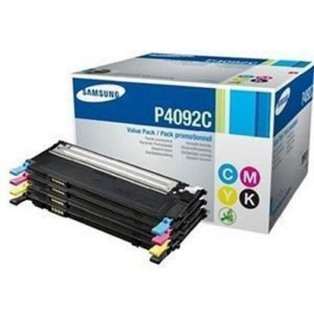 Pack de 4 tóner láser Samsung CLT-P4092C/ELS Negro + Tricolor
