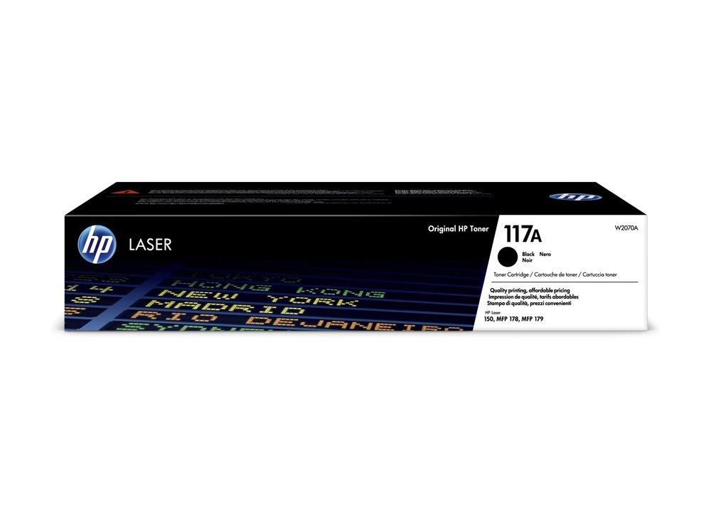 Toner HP Original laser W2070A 117A Negro