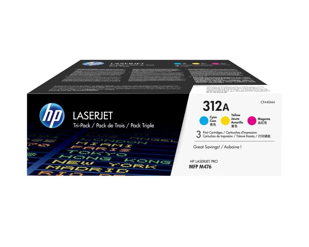 HP 312A CYM Tri-Pack LJ Toner Cartridge