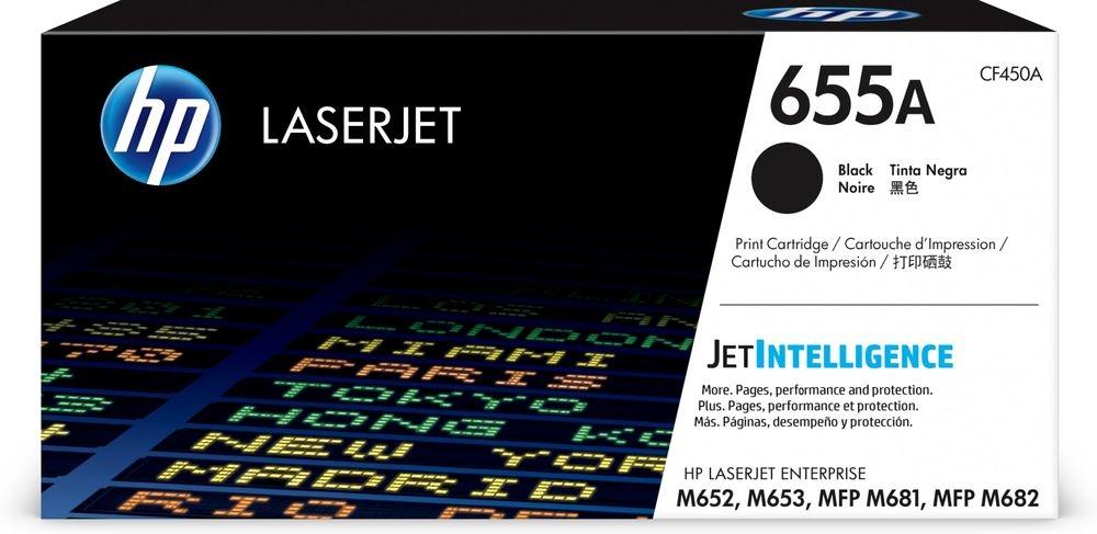 HP 655A Black LaserJet Toner Cartridge