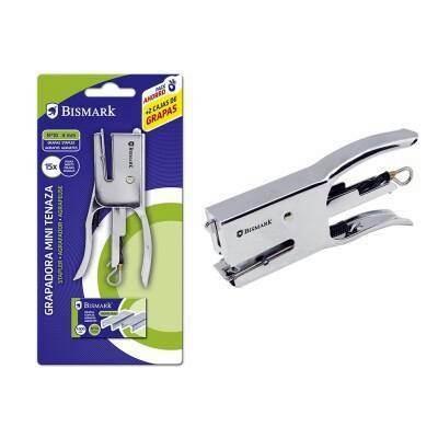 MINI TENAZA BISMARK 329348 CROMADA 15HJ. + 2000 GRAPAS