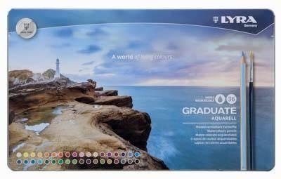 Lapiz Lyra Graduate Aquarell Est. Metal 36 Uds. + Pincel L2881360