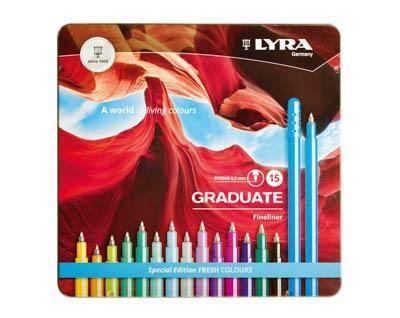 Lapiz Lyra Graduate Est. Metal 15 Uds. Fresh L6771150