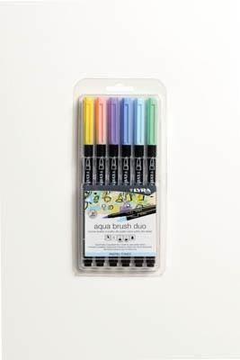 Lyra Aqua Brush Duo Tonos pastel 6 uds.