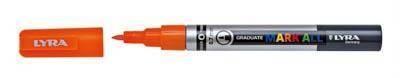 Marcador Permanente Lyra Mark All Naranja 0,7 mm