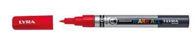 Marcador Permanente Lyra Mark All Rojo 0,7 mm