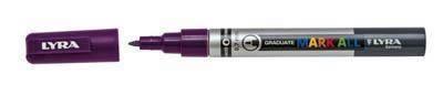 Marcador Permanente Lyra Mark All Violeta 0,7 mm