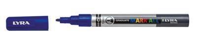 Marcador Permanente Lyra Mark All Azul Oscuro 1 mm