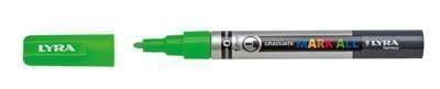 Marcador Permanente Lyra Mark All Verde Neón 1 mm