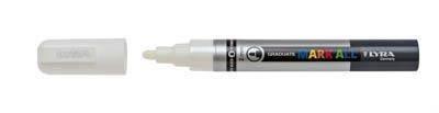 Marcador Permanente Lyra Mark All Blanco 2 mm